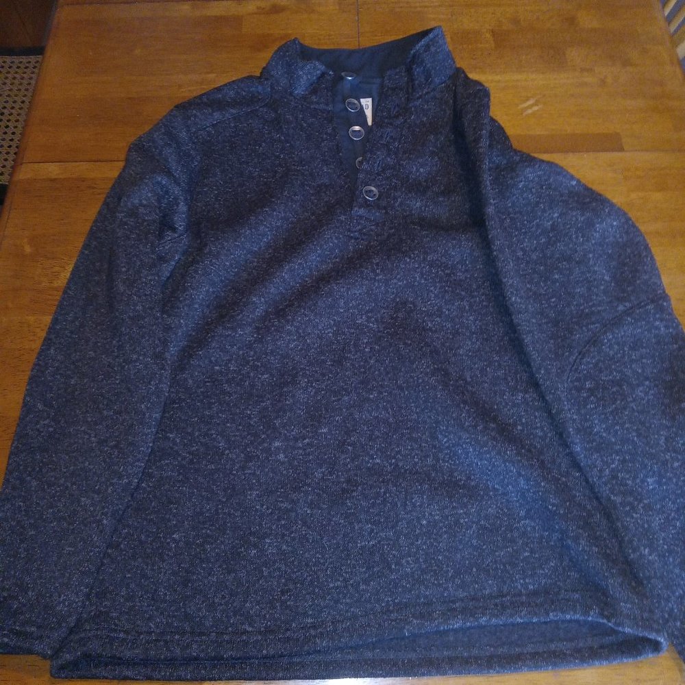 Red head very nice style men's heavy pullover sweater charcoal Grey size large